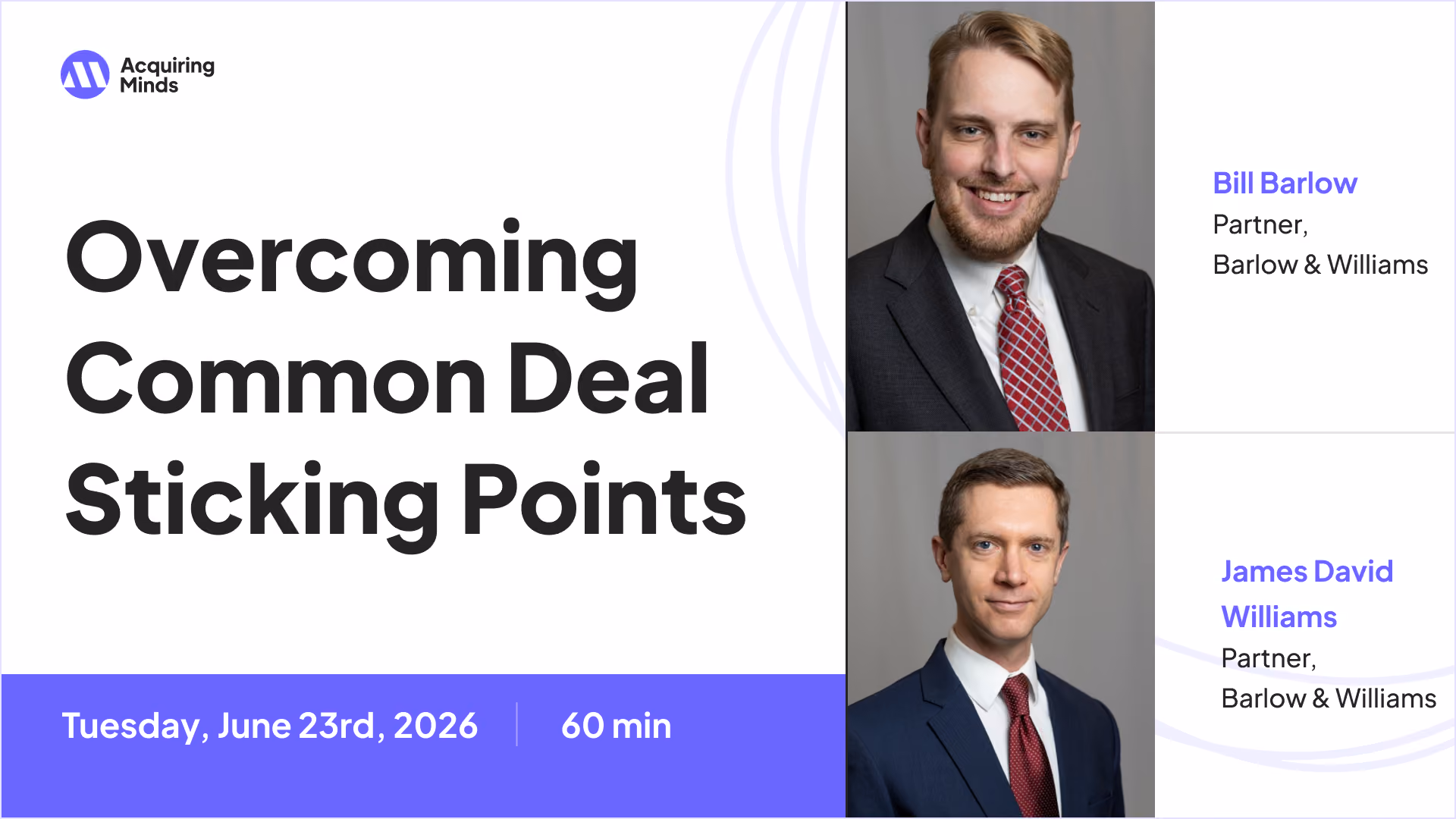 Overcoming Common Deal Sticking Points