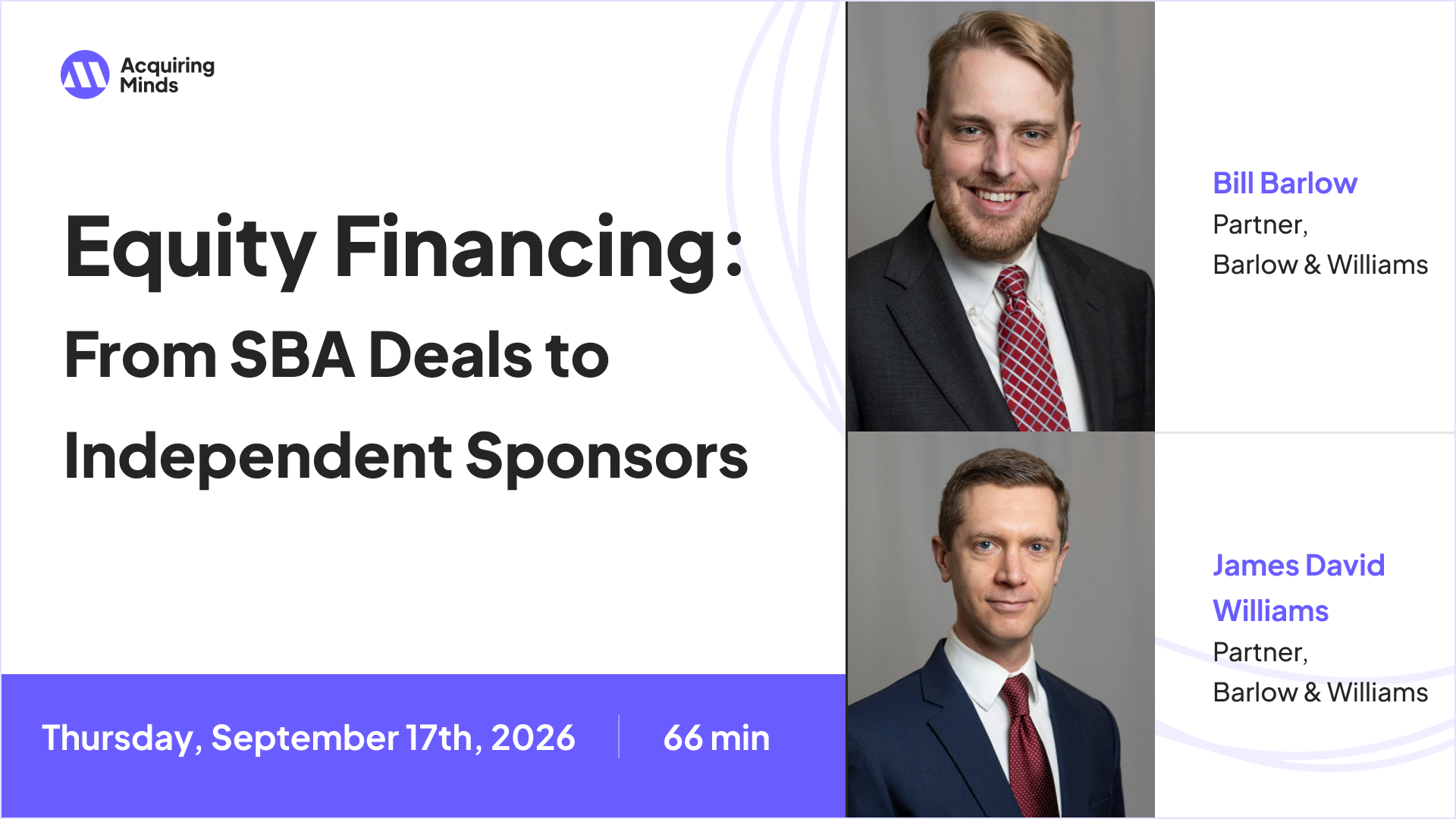 Equity Financing: From SBA Deals to Independent Sponsors