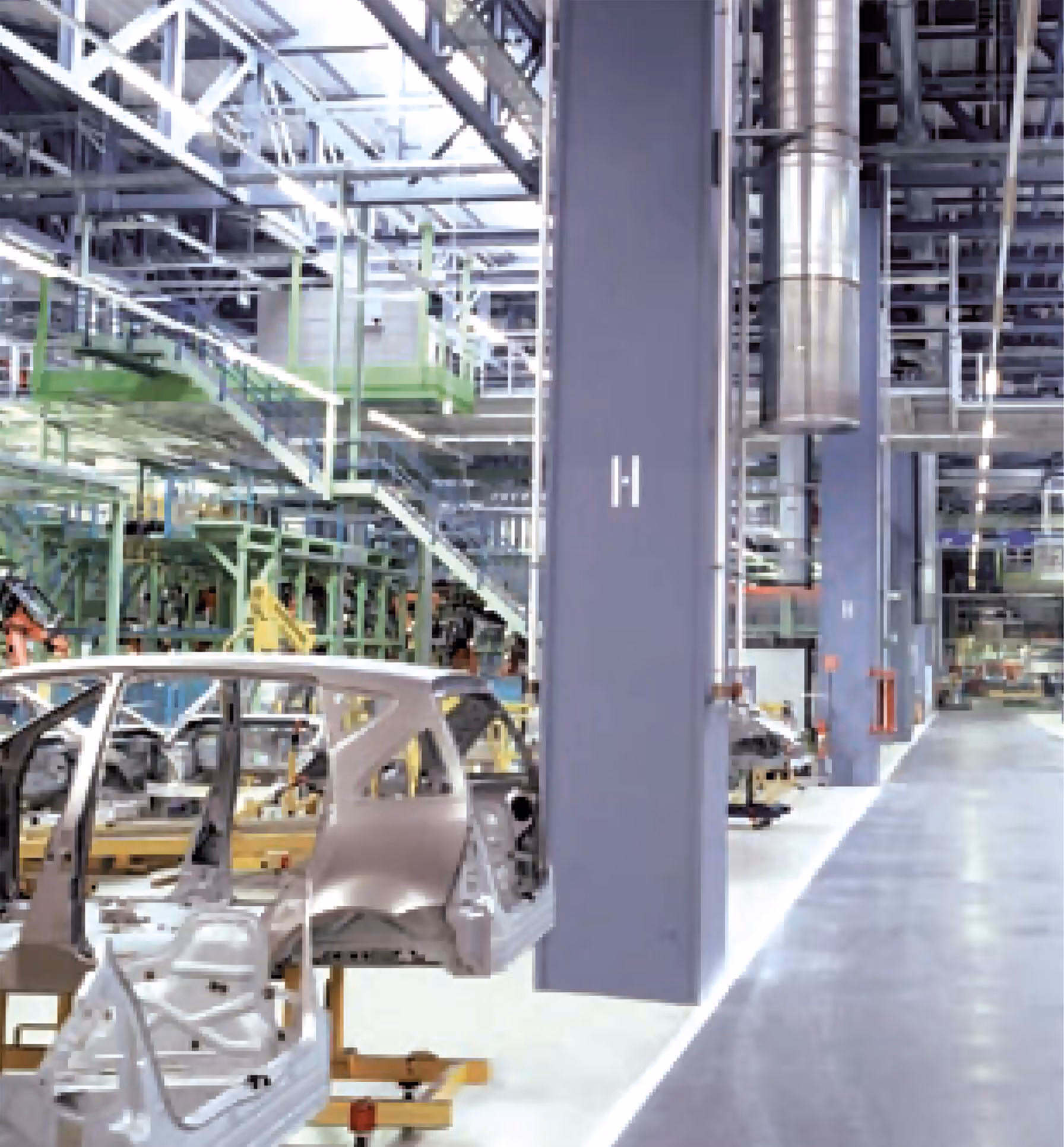 Exemplos de instalação em unidade fabril do setor automóvel