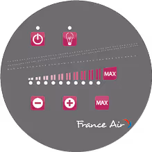 Mooréa® M - M Evo: comando integrado na viseira da hotte