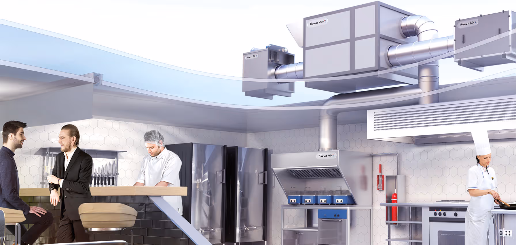 Alto® Friteuse: exemplo de instalação