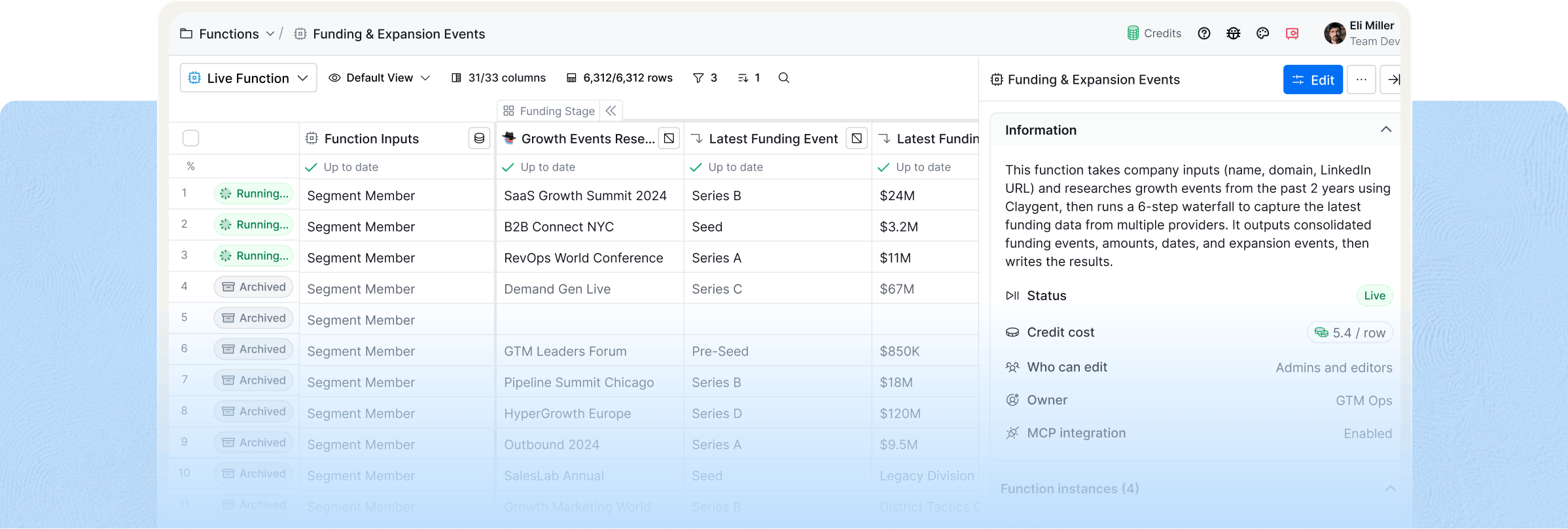 Claygent reads sites, job boards, and news