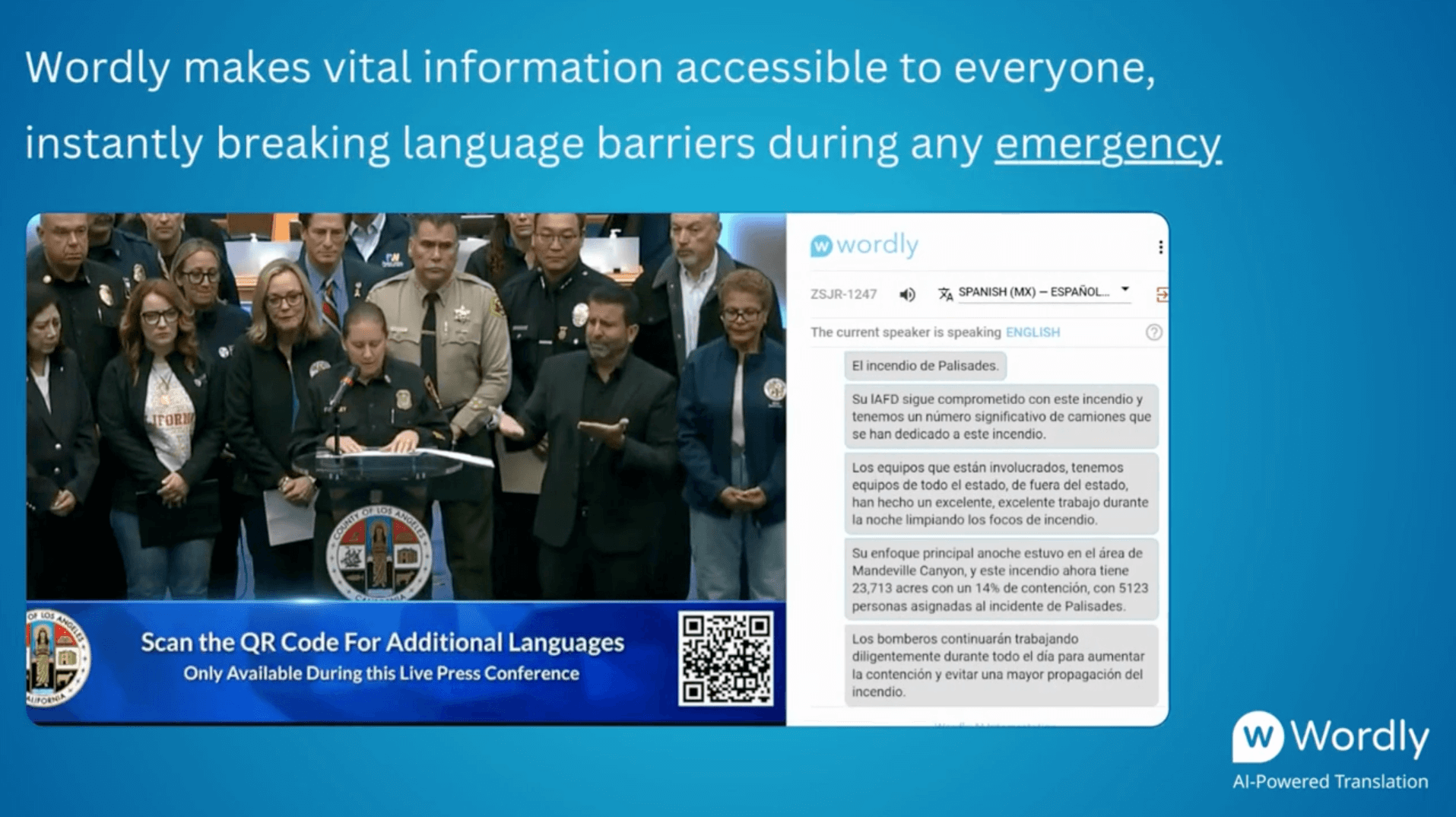 AI Translation - LA County Wildfire Response
