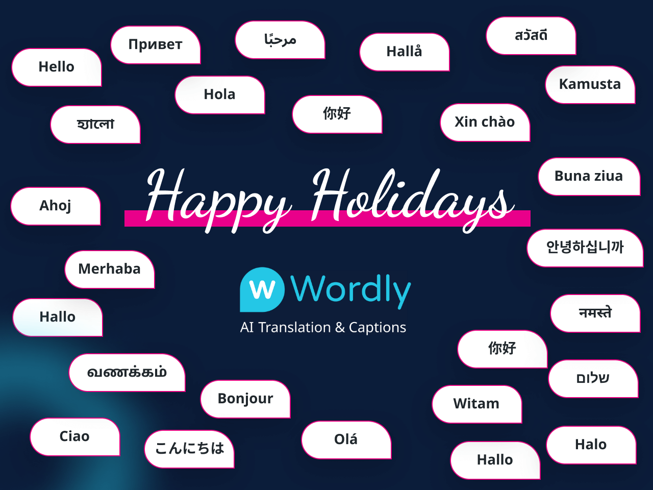 Watch a video showing how Wordly AI works.
