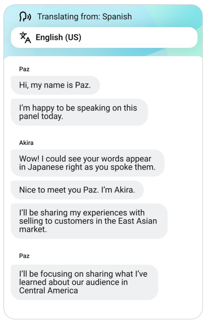 Wordly provides 4 output options - AI Translation, AI Captions, AI Summaries, and AI Transcripts.