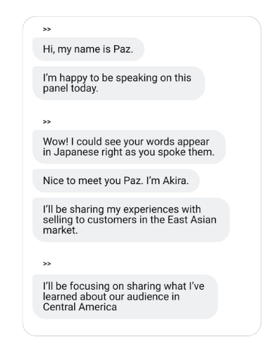 Wordly provides 4 output options - AI Translation, AI Captions, AI Summaries, and AI Transcripts.
