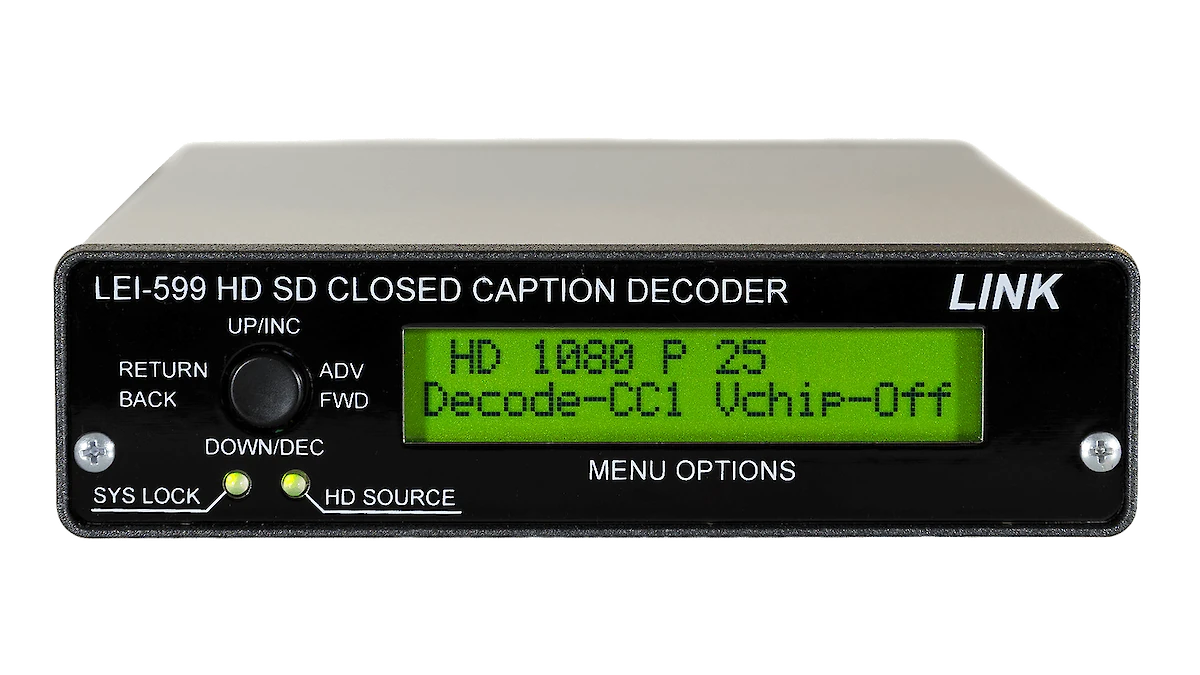 CEA-608 broadcast caption encoder that connects to Wordly Caption Bridge