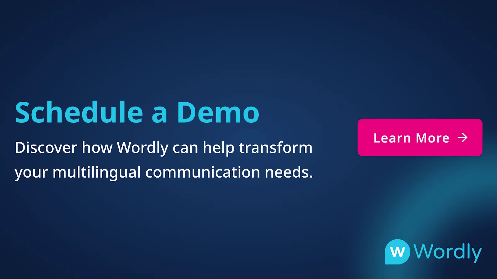 Schedule a personalized demo with Wordly to transform your multilingual communication needs.