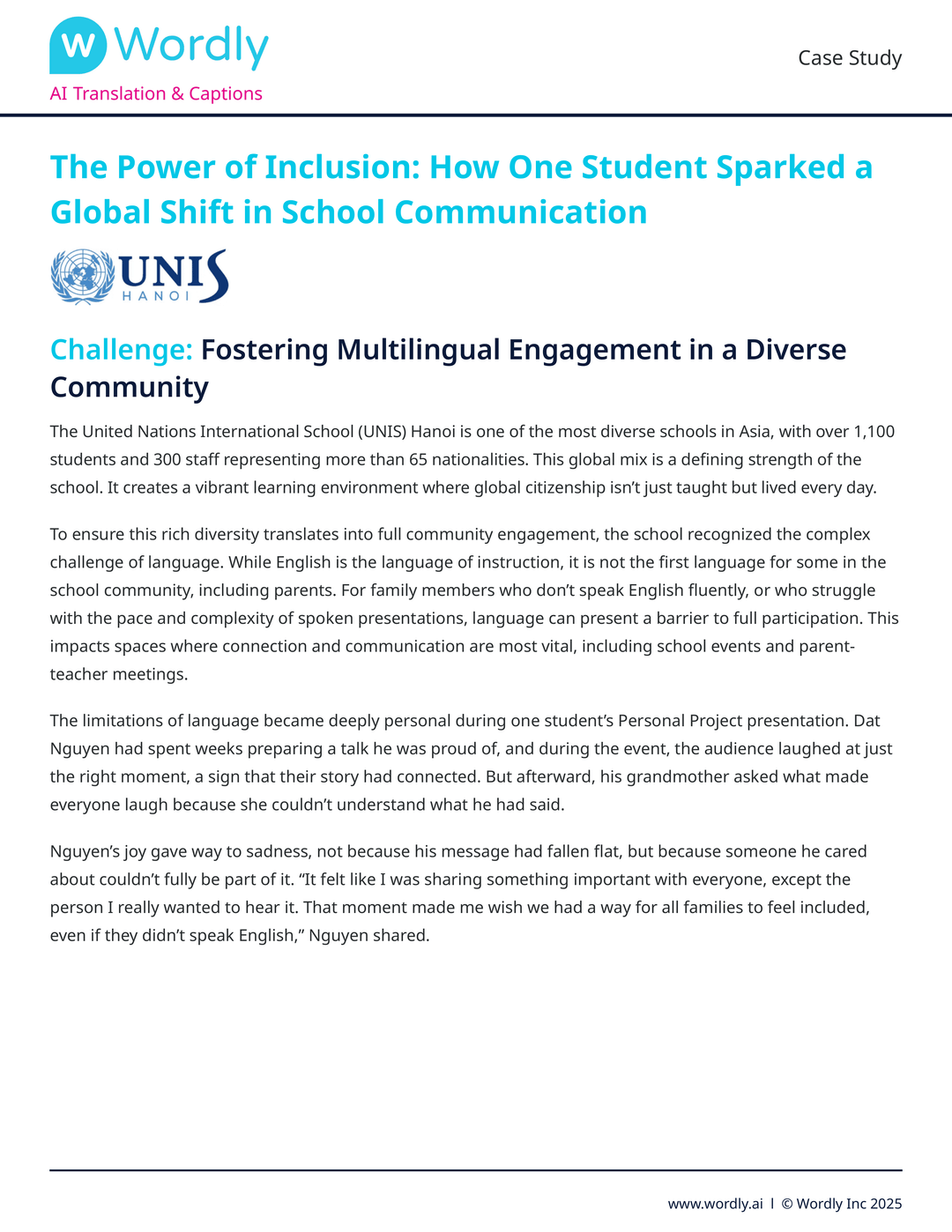 ライブ翻訳データシート