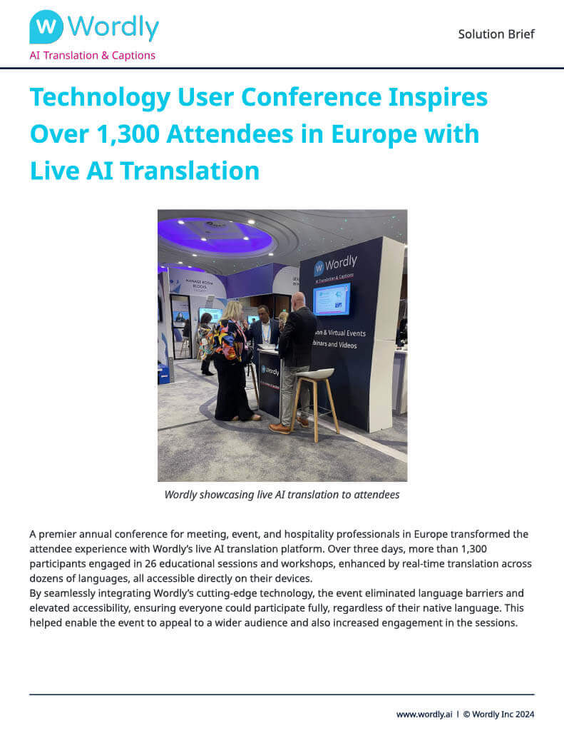 Live Translation Datasheet