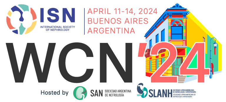 The World Congress of Nephrology (WCN) 2024 logo