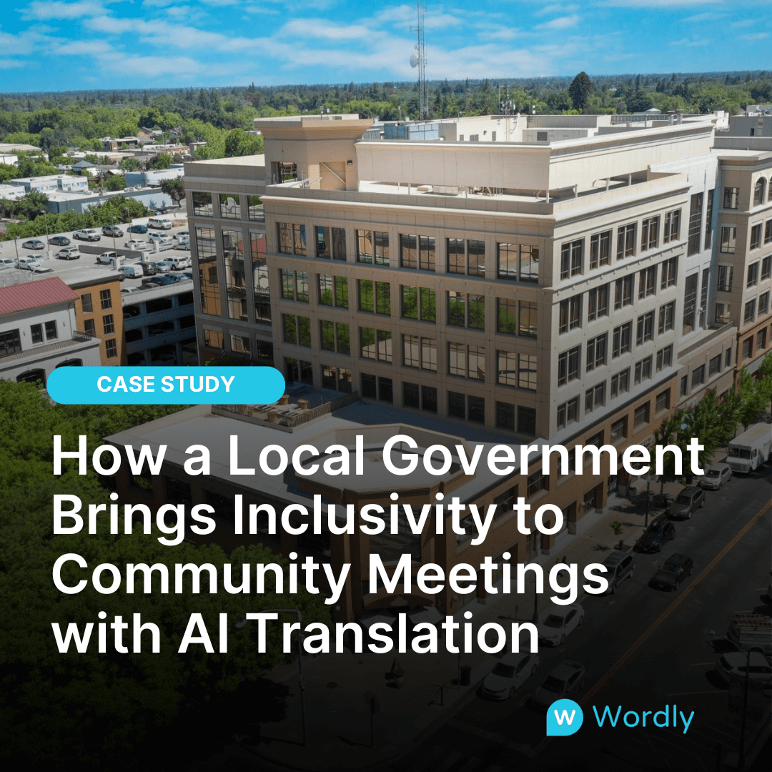 Case Study Header Image. How a Local Government Brings Inclusivity to Community Meetings with AI Translation