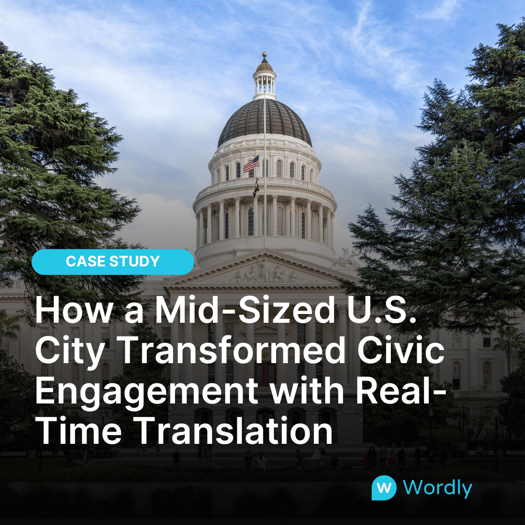 Case Study Header Image. How a Mid-Sized U.S. City Transformed Civic Engagement with Real-Time Translation