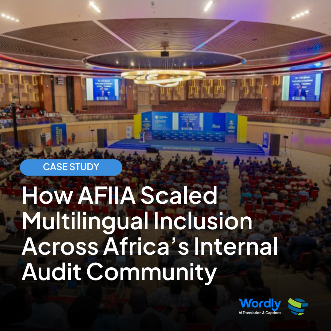 Case Study Header Image. How AFIIA Scaled Multilingual Inclusion Across Africa’s Internal Audit Community