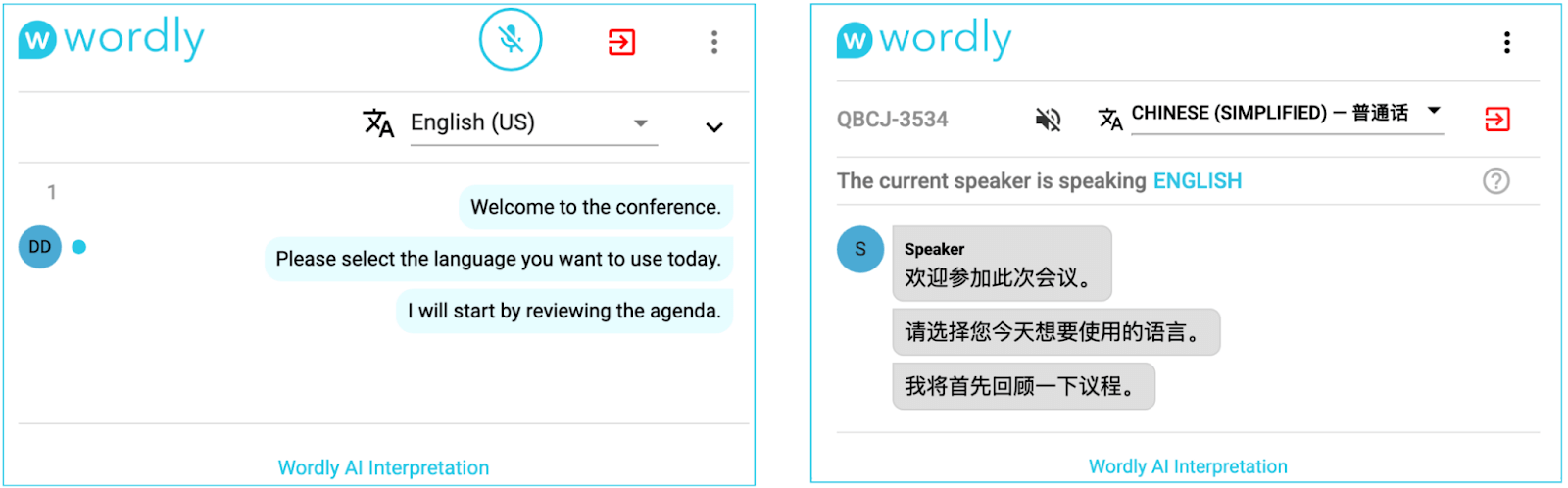 English to Chinese (Simplified) Interpretation