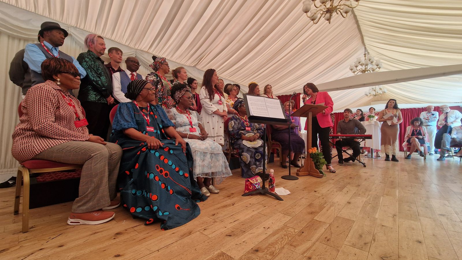 The choir at the Refugee Week concert in Parliament