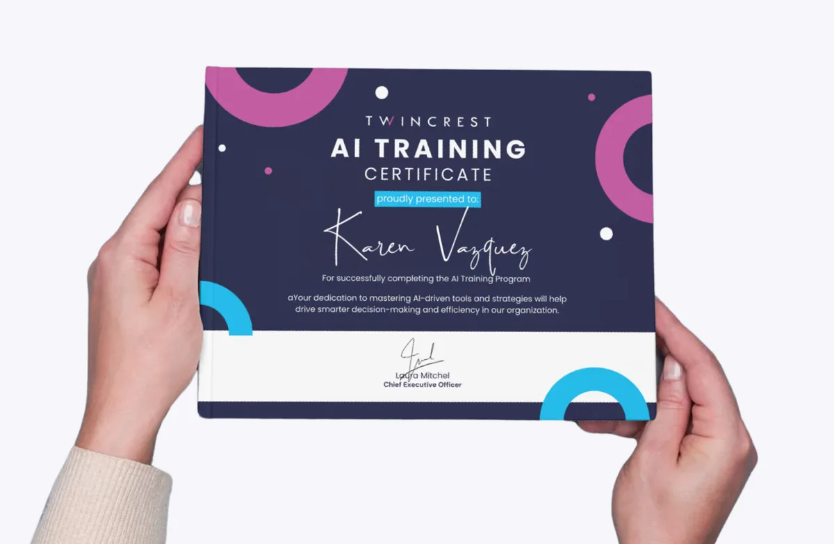 AI training completion certificate