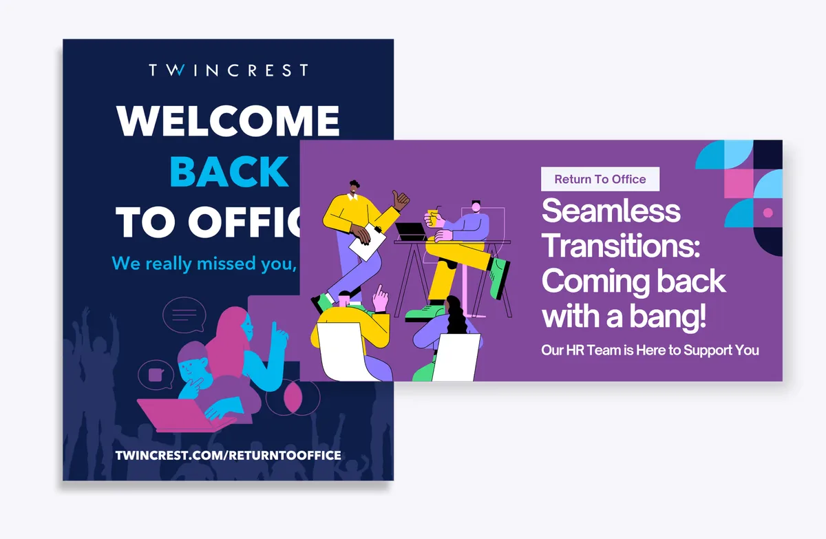 Welcome-back campaign for a return to the office