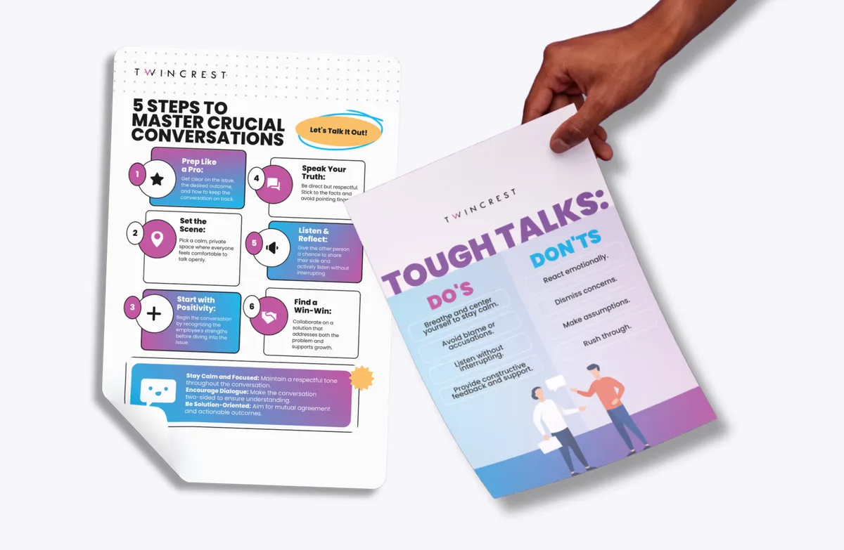 Visual guides for difficult conversations