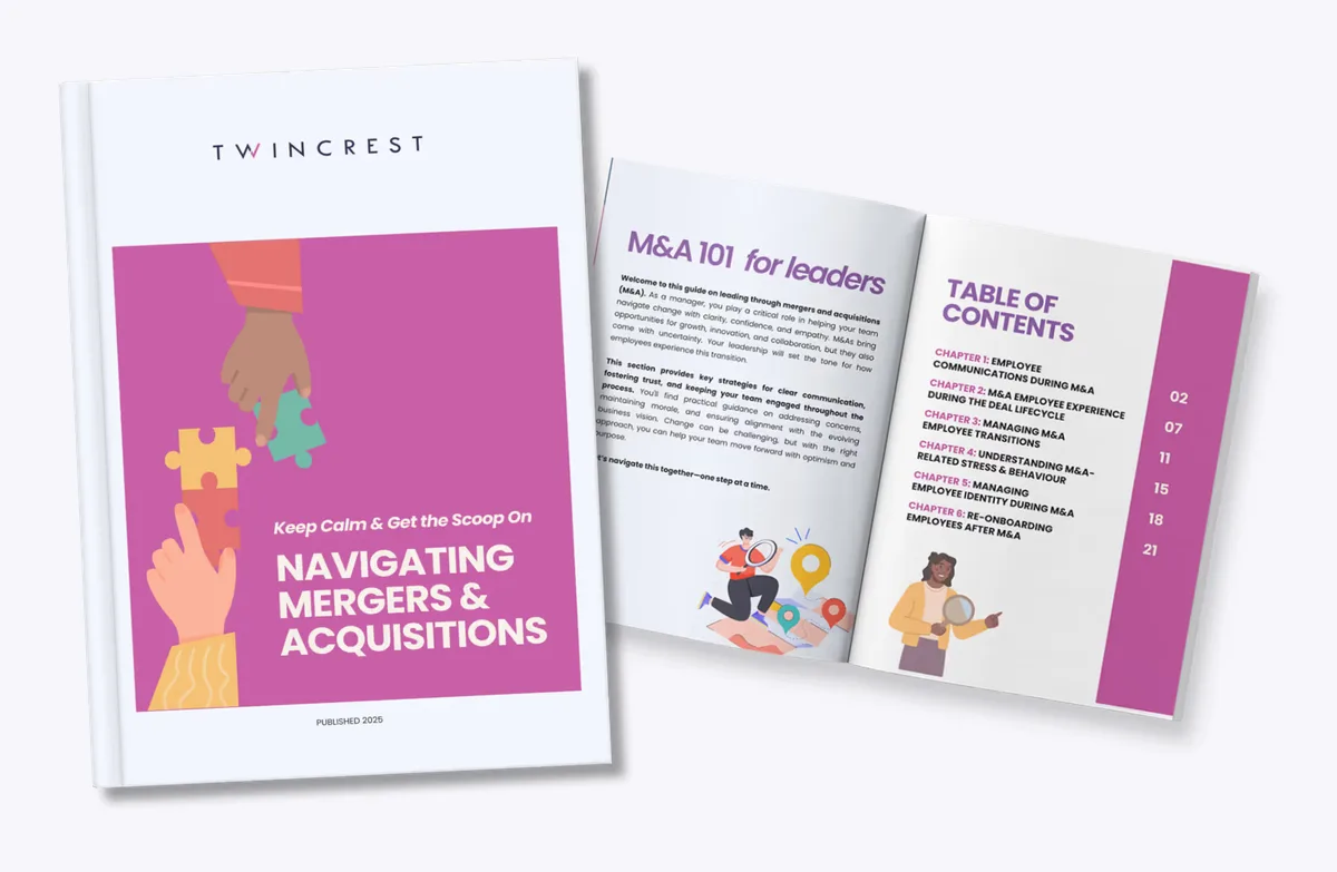 Integrated communication playbook for an acquisition
