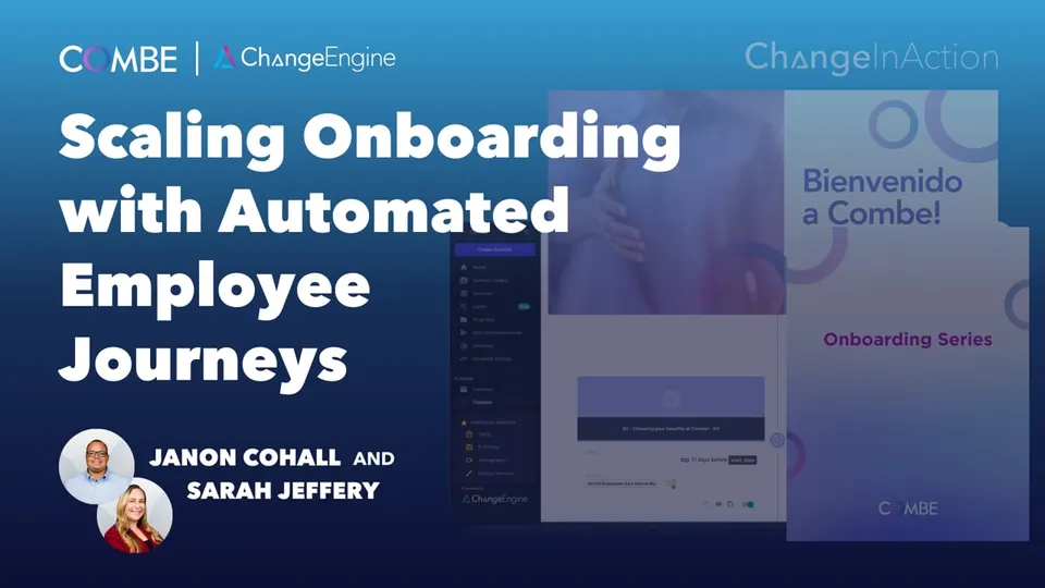 Combe video case study: scaling onboarding with automated employee journeys