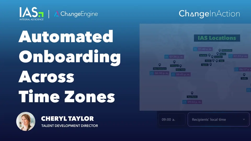 IAS video case study: automated onboarding across time zones