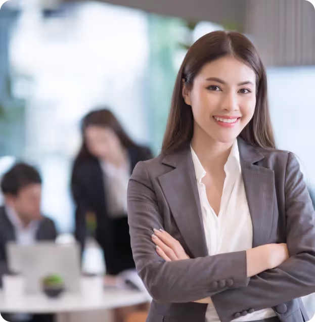 Finance team in an office