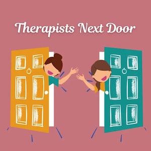 Therpist next door podcast logo