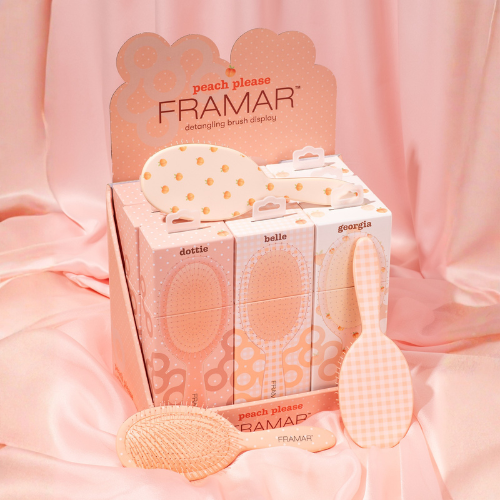Framar Detangle Brush Peach Please