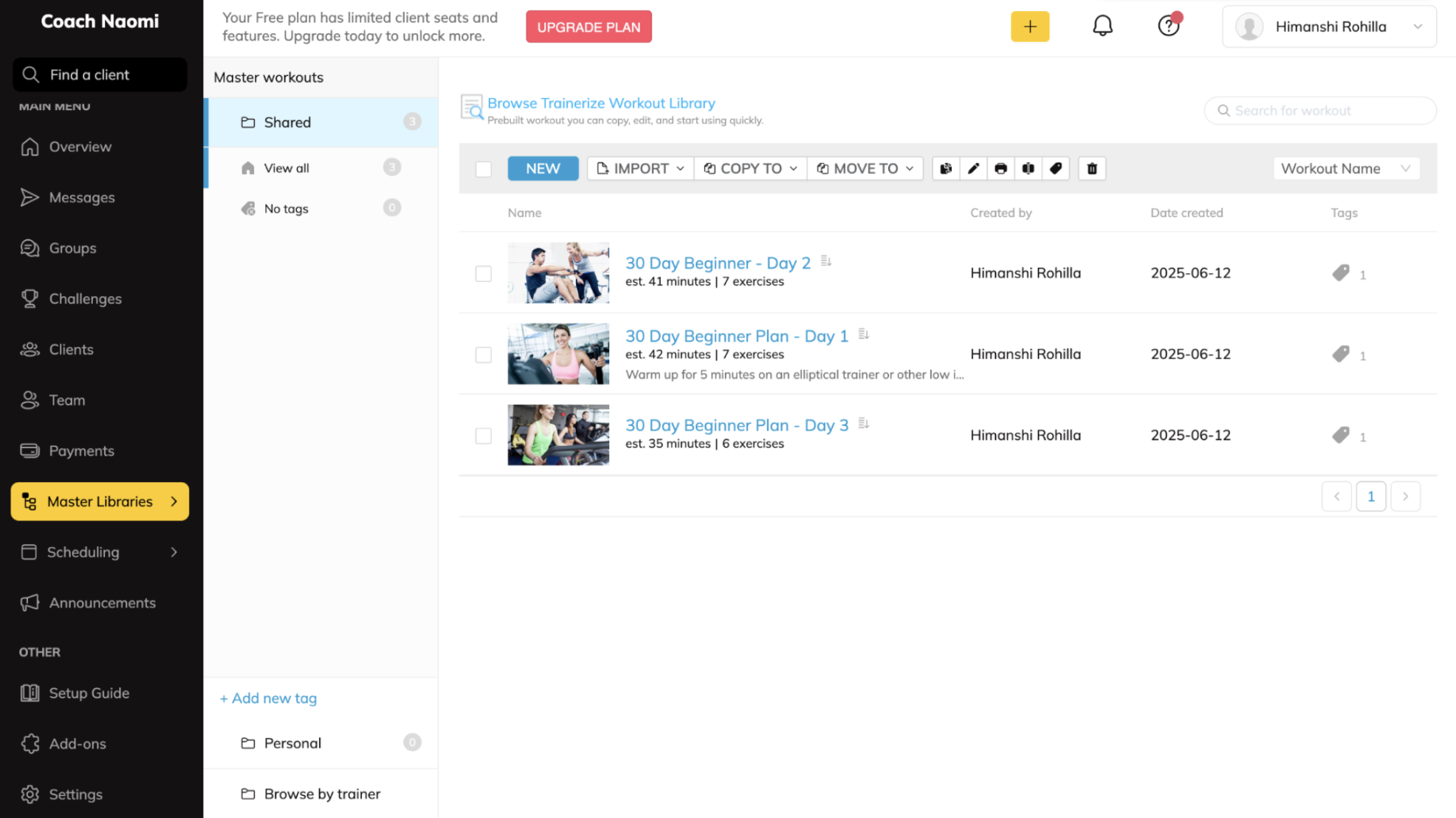 Trainerize detailed review of its exercise library, integrations and add-on pricing