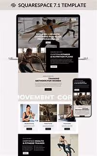 Squarespace Website Template - Fitness, Yoga, Health Coach or Personal ...