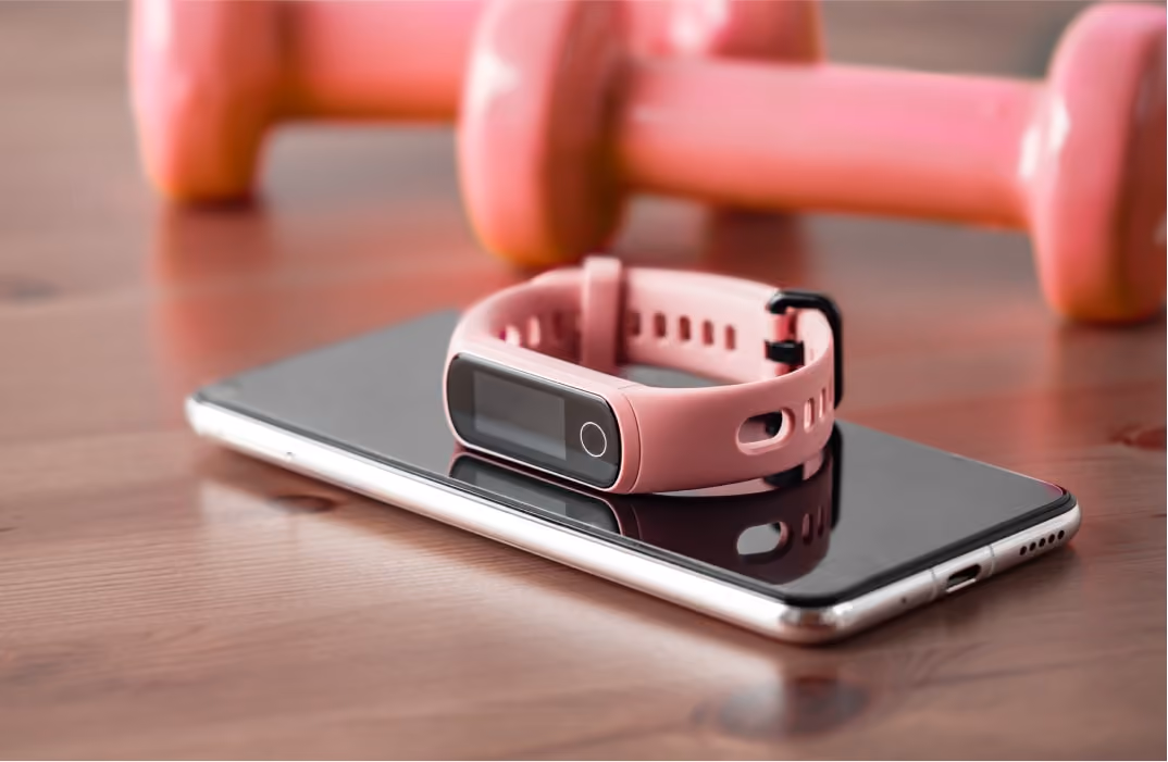 a smart watch on a mobile device