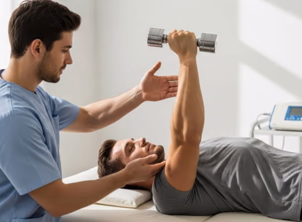 Motion Exercises for Recovery performed under a coach