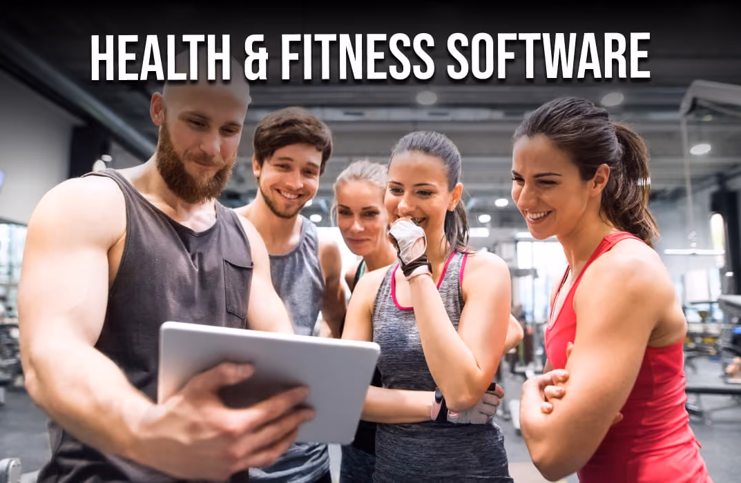 Fitness SoftwareGym owner evaluating health and fitness software on a tablet