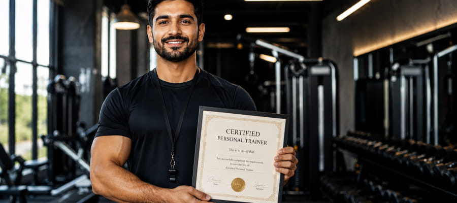 a trainer with certification