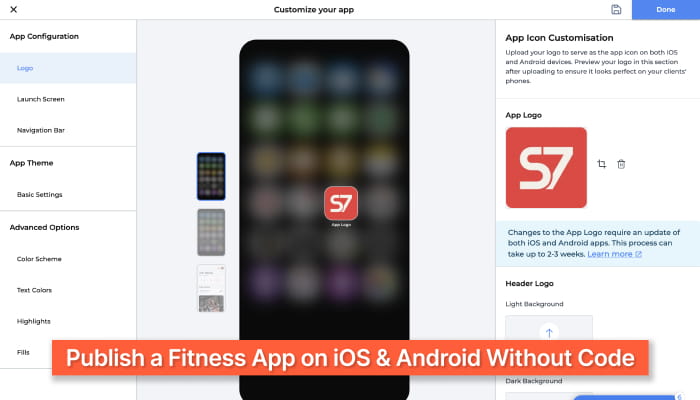 How to Publish a Branded Fitness App on iOS and Android