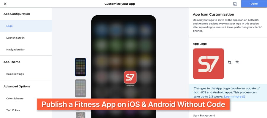 Publish a Fitness App