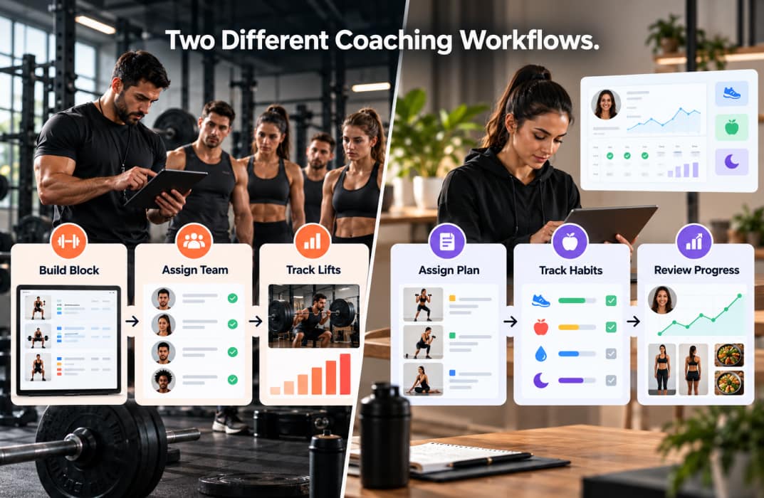 different coaches workflows