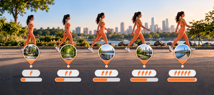 How Far Is 7000 Steps? Steps to Miles Chart to 34,000