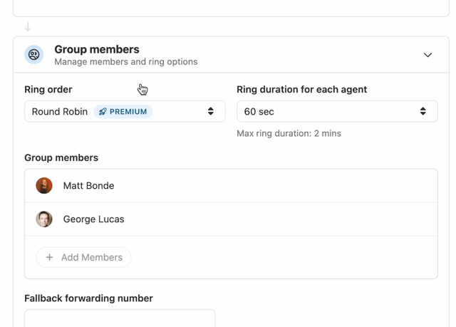 Group members setup in Close CRM