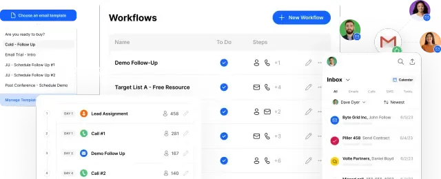 Close workflows for sales follow-up