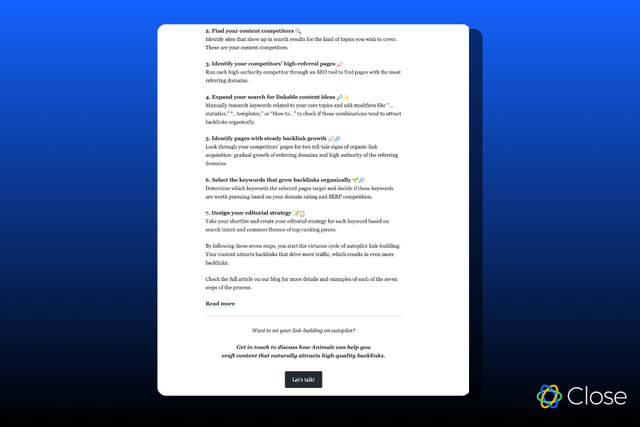 Educational email automation example