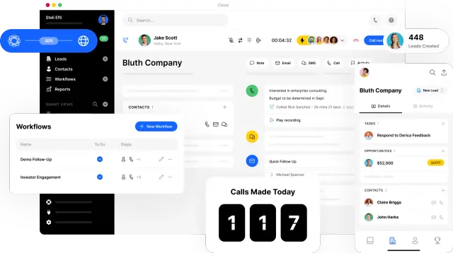 Workflow reports and bounce rate tracking in Close CRM