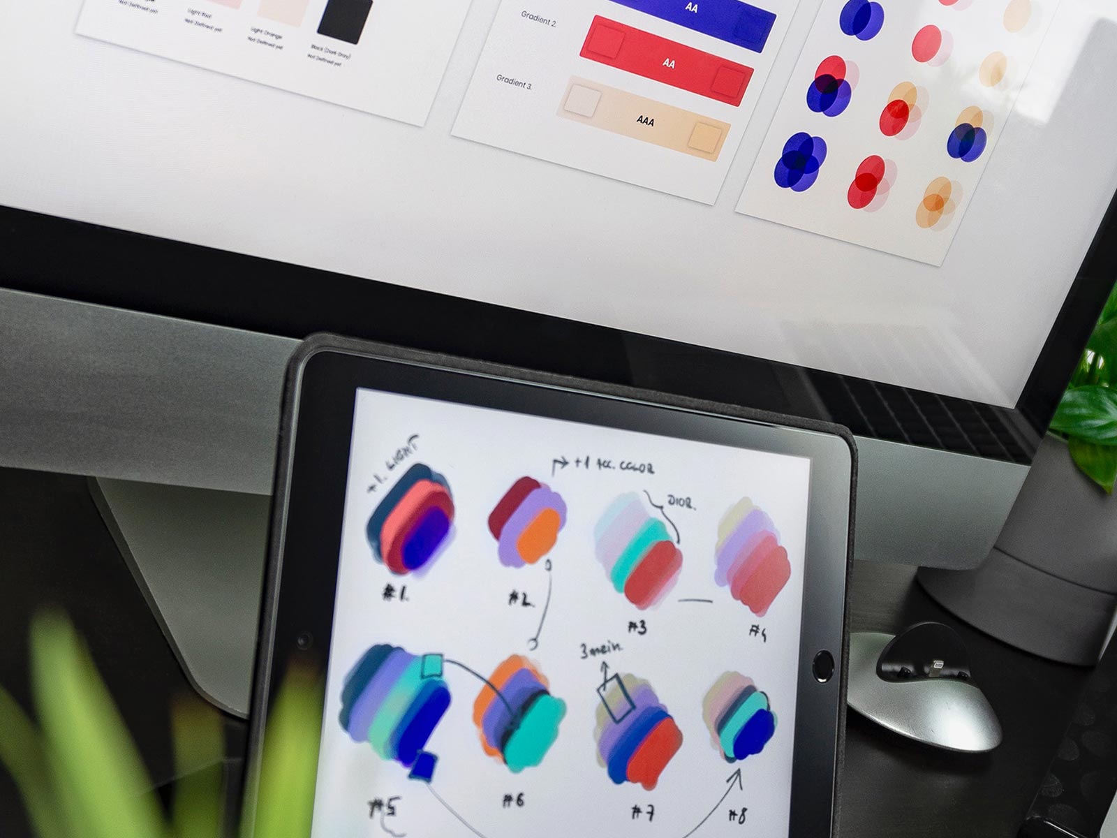 A magnifying glass overlay on top of an image.