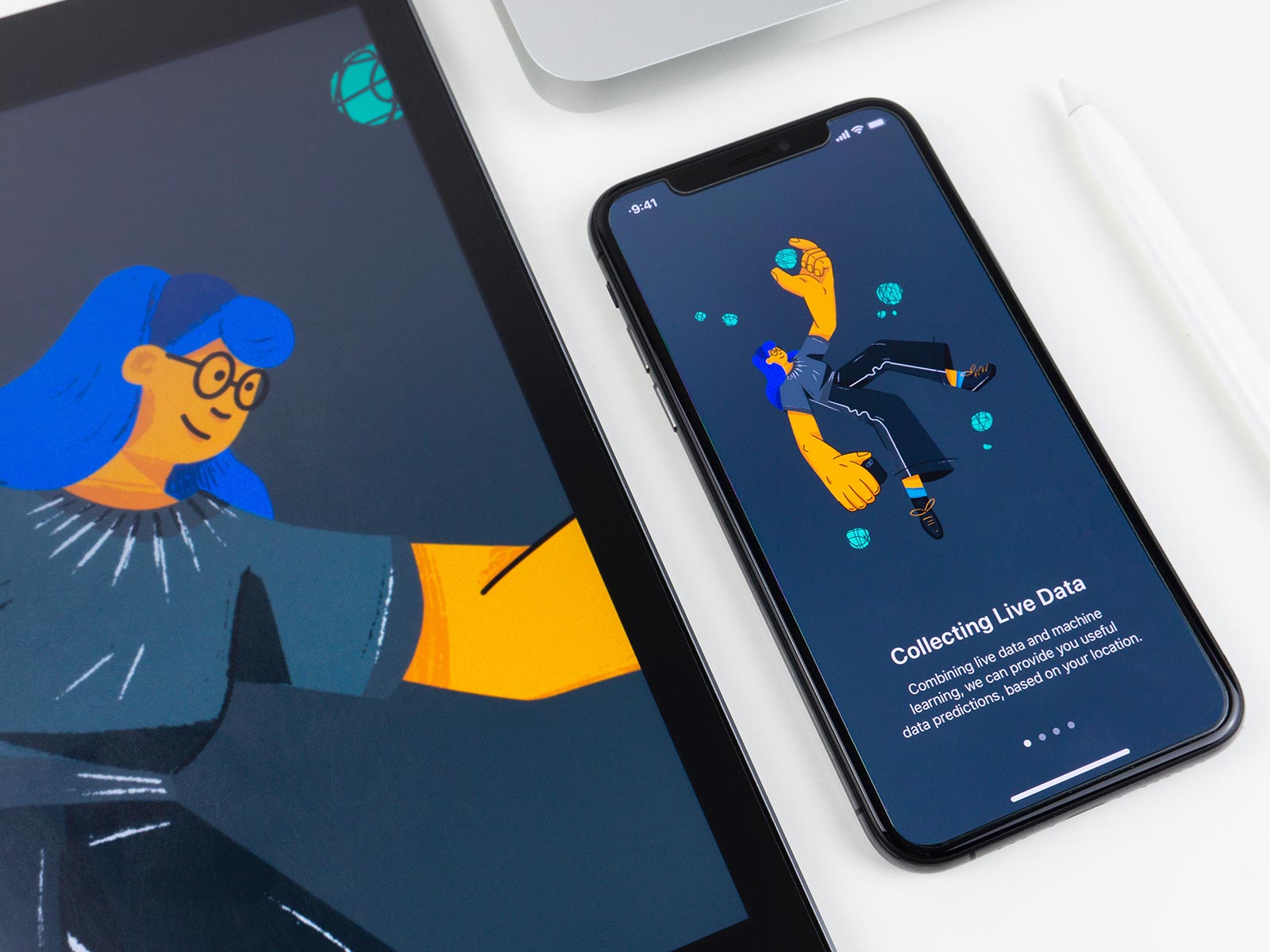 A magnifying glass overlay on top of an image.