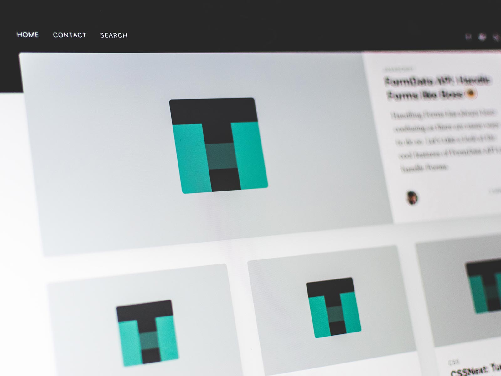 A magnifying glass overlay on top of an image 