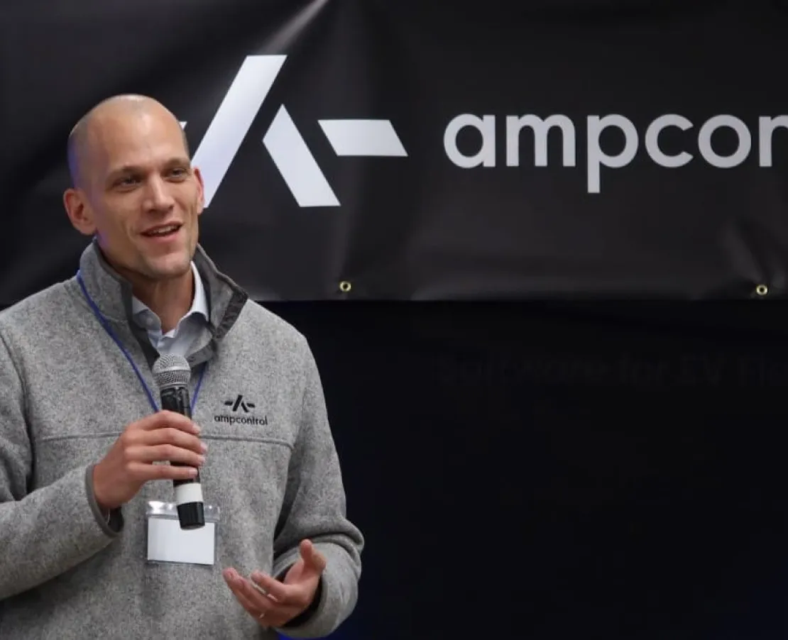 Ampcontrol Founder and CEO, Joachim, speaking at a summit