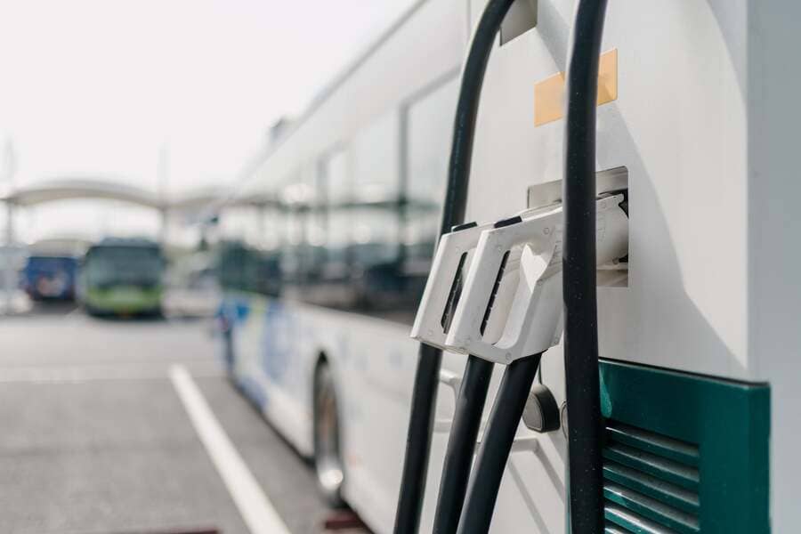 Electric bus and EV charging station infrastructure
