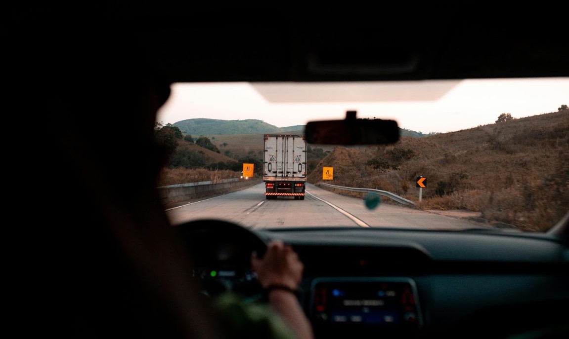 truck driver on road
