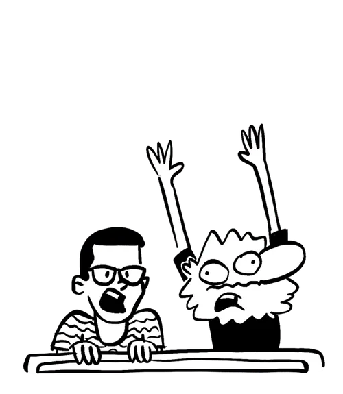 People sitting in the front seat of a roller coaster